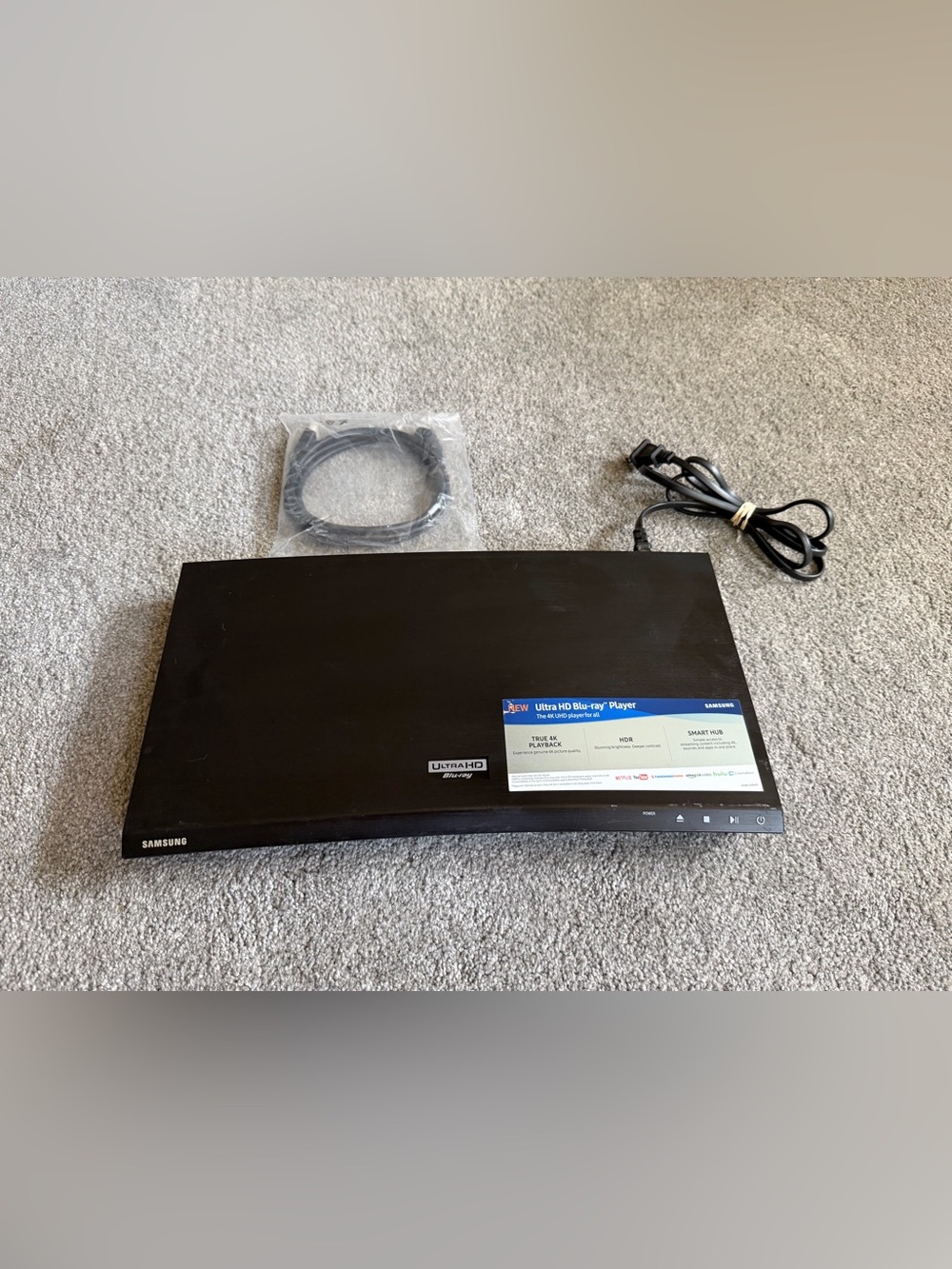 Samsung UBD-K8500 4K Ultra HD Blu-ray Player W/ WiFi NO REMOTE Tested